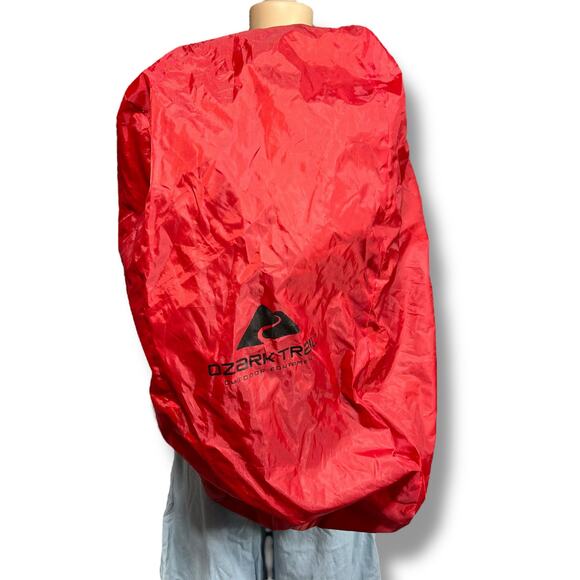 Ozark Trail 45L Montpelier Hiking Travel Backpack Hydration Compatible Black Red - Picture 9 of 12